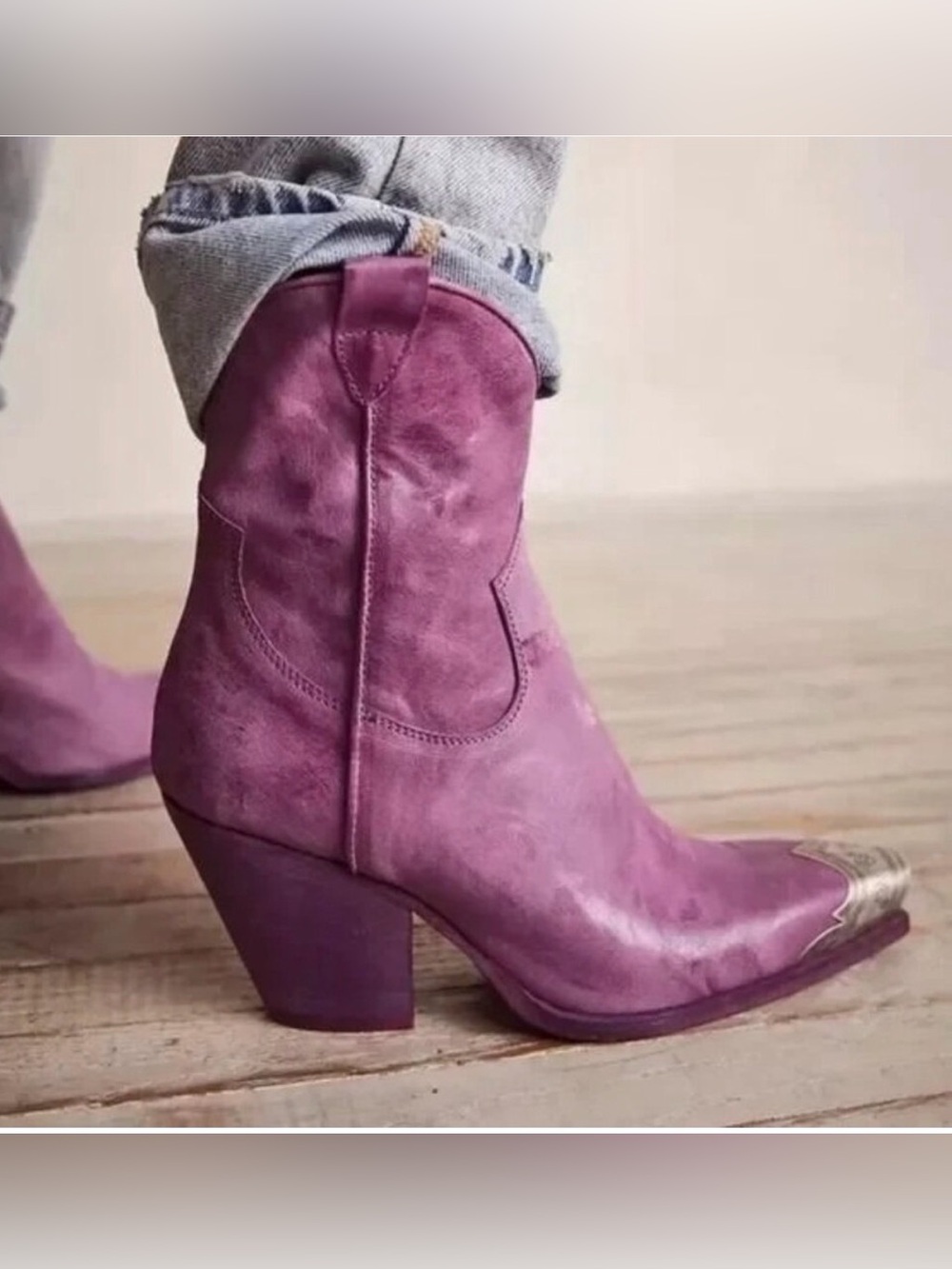Free People Brayden Western Boot | Orchid | 6.5/36.5 - Picture 3 of 8